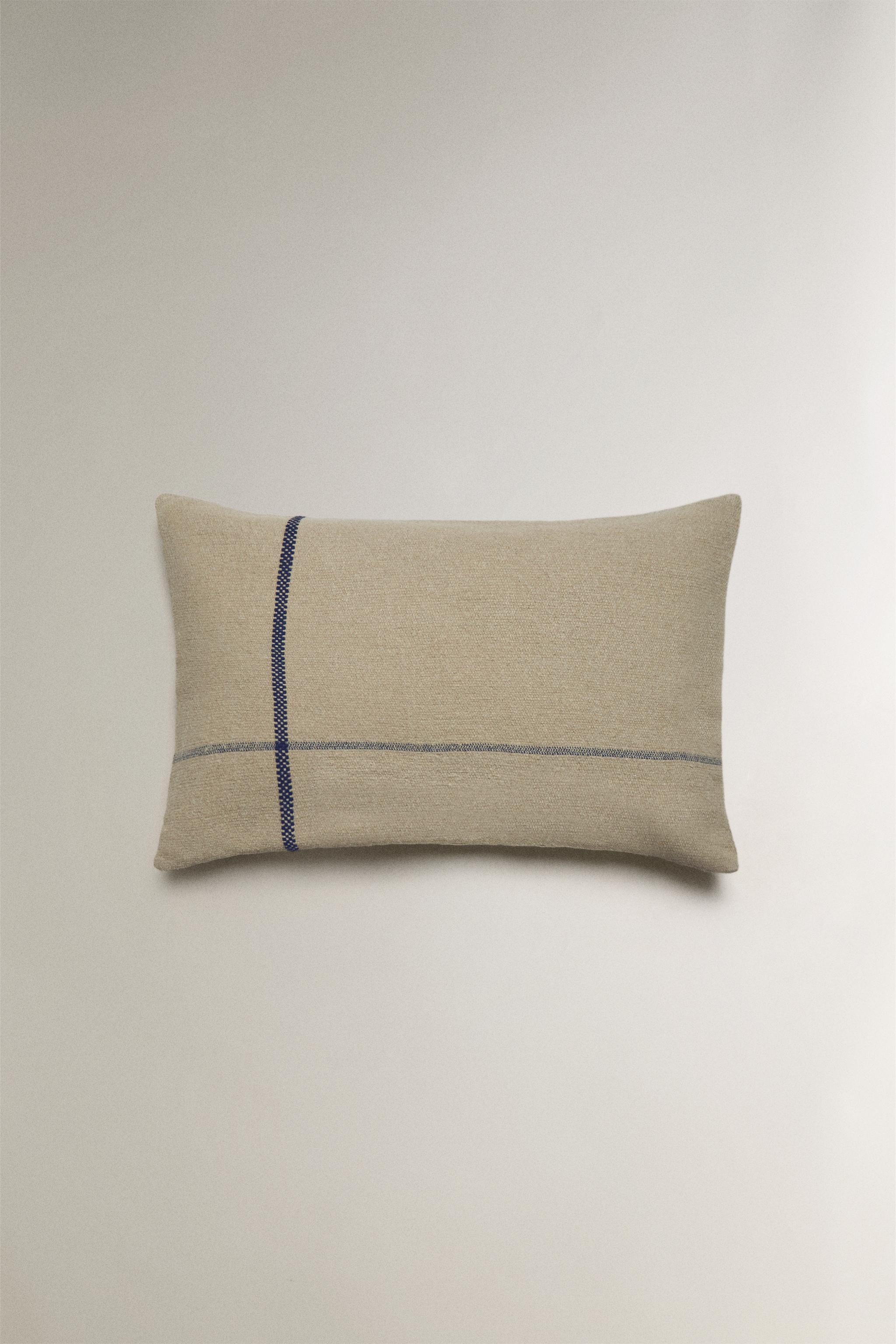 HOUSSE DE COUSSIN LIGNE CONTRASTANTE